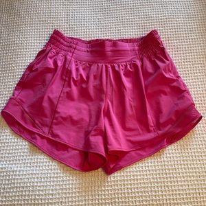 Lululemon Sonic Pink High-Rise 4” Hotty Hot Shorts - NWOT